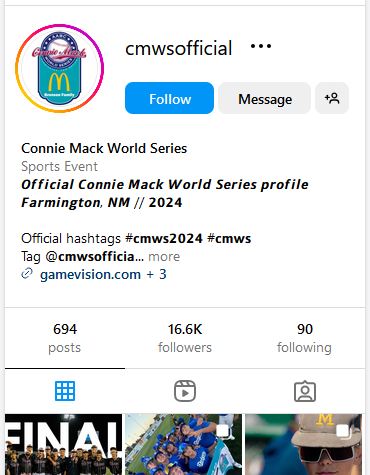 Visit the official Instagram for CMWS